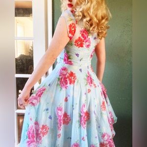 Hell bunny floral midi dress